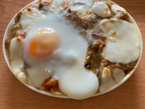 半熟卵のたけのこカレードリア